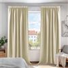Deconovo Tende Oscuranti Camera da Letto 2 Pezzi, Termiche Isolanti, Tende Coprente e Moderne per Finestre Interni, 140x175 CM (Larghezza x Altezza), Beige