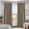 Deconovo Tende Oscuranti Camera da Letto 2 Pezzi, Termiche Isolanti, Tende Coprente e Moderne per Finestre Interni, 140x240 CM (Larghezza x Altezza), Cachi
