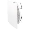La Ventilazione QUTUR125X Griglia di Ventilazione Estetica 166x166 mm in Plastica con Molle, Bianco