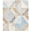 Rasch Tapeten 311907 - Carta da parati in tessuto non tessuto con tre e quadri, in grigio chiaro, azzurro, marrone, giallo e antracite, della collezione Color your life - 10,05 m x 0,53 m (lunghezza x