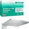hansgrohe Raindance E - Soffione doccia, Doccia a pioggia quadrato (300 x 300 mm) con 1 getto per montaggio a parete, con funzione anticalcare, cromo, 26238000