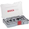 Bosch Professional Set Frese da 6 pz. per Profilare Smussare e Scanalare, per Legno, Accessorio Fresatrici Verticali con Codolo di 6 mm