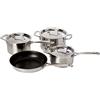 Le Creuset Set 4 Pezzi casseruole in acciaio inox e padella alta int. Antiaderente con Coperchi, Compatibile con Tutte le Fonti di Calore, Induzione Inclusa, 96209100001000