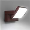 Klighten LED Lampade da Parete Esterno Interno 24W IP65, Lampada Muro Regolabile Applique da Parete Moderno in Alluminio per Ingresso Balconi Giardini, Bronzo, Bianco Freddo 5700K-6000K