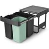 Brabantia Sort & Go 10+10l Bin 20l Argento Argento Taglia unica