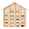 Creative Deco Bacheca da Parete Portaoggetti, Scaffale Legno a Forma di Casa | Espositore con Divisori 26 Scomparti | 56 x 50 x 3,5 cm | Mensola, Vetrina Espositiva per Stoccaggio e Decorazione