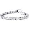 Gioielli di Valenza Bracciale tennis piramide in oro bianco 750 con diamanti