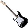 Rocktile Pro ST3-BK/RW-L Chitarra Elettrica Lefty Nera, Corpo: Tiglio