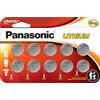 Panasonic CR2025 - Batterie a bottone al litio a lunga durata, 3,0 V, resistenti ai bambini, confezione standard, 10 pezzi (confezione da 1)