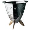 Alessi Max Le Chinois | 90025 - Scolatoio in Acciaio Inox, Piedi in Fusione di Ottone