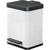 Hailo 0622 - 230 Öko Duo Plus 22 Raccolta differenziata 2 x 11 Litri in lamiera d' Acciaio, Colore: Bianco