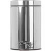 PREMIER Housewares 506313 Pattumiera a Pedale in Acciaio Inox, 3 L