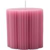 Villeroy & Boch - Fleur Gifts candela, dimensioni: ca. 7,5 × 7,5 cm, rosa, candela decorativa con motivo floreale, cera dai colori intensi (paraffina)