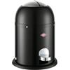 WESCO Mini Master - Pattumiera per cosmetici, colore nero opaco, lamiera d'acciaio verniciata a polvere, volume 6 litri, inserto in plastica, pedana
