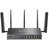 TP-Link ER706WP-4G Router 4G Wireless AX 3000Mbps Dua-Band PoE Bianco