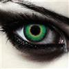 DESIGNLENSES, Lenti a contatto colorate verde intenso per costume di Halloween da mannaro, Cappellaio Matto Cosplay Larp, morbide lentes colore + custodia per lenti Werewolf Green