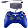 OSTENT Controller USB Cablato Gamepad Joystick per Console Microsoft Xbox 360 Computer Portatile PC Windows Videogioco Colore Blu