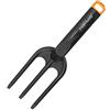 Fiskars Forca con 3 denti, Lunghezza: 26 cm, plastica rinforzata con fibra di vetro, Nero/Arancione, Solid, 1000696