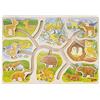 Goki Schiebepuzzle Wer gehört zu wem?: 30 x 21 x 2,4 cm, Holz, 8 Teile, per Stück