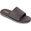 LANGDU Sandali Uomo Regolabili Ciabatte Estive Pantofole Infradito Slides,Nero,43EU
