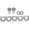 HDBUBALUS Parti del Motociclo Pedane In Alluminio Kit di Montaggio Perni Adatti per Harley Dyna Softail Sportster V Rod Night Rod Flhx