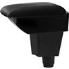 YJYWZH Bracciolo per Dacia Logan Sandero 2 2012-2020 con 5 USB | 2 USB anteriori e 3 USB posteriori, Doppio vano portaoggetti, Bracciolo centrale, Pelle PU, Base specifica per veicolo