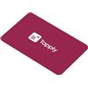 Tapply Biglietto da Visita Digitale con Tecnologia NFC e QR Code, Compatibile con Android e iOS, Profilo Aggiornabile Online (Rosso)