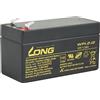 LONG Batteria al piombo acido, 12 V, 1,2 Ah, F1 (WP1.2-12)
