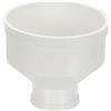 PATIKIL Riduttore Da 4 A 2 Per Condotto, Adattatore Increaser Per Tubo In PVC Per Flusso D'Aria Per Condotti DWV (Scarico, Rifiuti E Ventilazione), Bianco