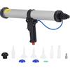 Ejoyous Pistola per Calafataggio Pneumatica, Pistola per Colla Pneumatica per Vetro 600 Ml Pistola Ad Aria Compressa Sigillante per Colla per Vetro in Lega di Alluminio per la