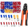 Rbleote 280 Pezzi Capicorda Elettrici,0,5-6,0 Mm² Faston Elettrici,Capicorda,Include 1 Pinza Crimpatrice,Materiali Di Alta Qualità,Facile Da Installare