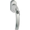 HOPPE Maniglia per finestra Hoppe 10763909 Atlanta - SECUSTIK con resto. 45 °, VK 7 X 32 - 42 mm, argento