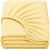 Dudu N Girlie 100% cotone jersey mini, coprimaterasso per lettino, 50 cm x 100 cm, giallo