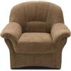 DOMO. collection DOMO Collection Poltrona imbottita Bahia FK, con imbottitura a molle, design classico, 102 x 57 x 91 cm (larghezza x profondità x altezza), marrone