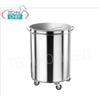 FORCAR - Pattumiera Inox carrellata, lt.100
