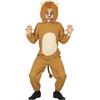 FIESTAS GUIRCA | Costume da Leone per Bambini (3-4 Anni) - Cappuccio, Coda e Tuta - Costumi da Animali per Halloween, Carnevale e Feste in Maschera - Ideale per Bambini e Bambine - Marrone