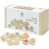 PlanToys PLAN TOYS - Braille Numbers 1-10, Colore Legno, 5654