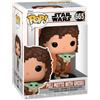 Funko POP, Vinyl, Star Wars, The Mandalorian S9, Peli Motto With Grogu (The Child, Baby Yoda), Figura in Vinile da Collezione, Regalo, Merchandising Ufficiale, TV Fans