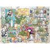 Ravensburger Crazy Cats, Tom Cat's House Plants, puzzle da 500 pezzi per adulti e bambini dai 10 anni in su, motivo animali