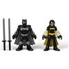 Fisher-Price dc comics Fisher-Price Imaginext DC Super Friends - Black Bat e Ninja Batman