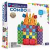 MAGNA-TILES Combo - Set di costruzione magnetica, 62 pezzi, il marchio originale di costruzione magnetica