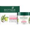 Biotique Bio Coconut Crema sbiancante e schiarente per tutti i tipi di pelle, 50 gm I Remove Dark Spots I 100% Natural & Organic I Pure Virgin Cocco, Ddelion e Manjishtha