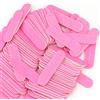 MWOOT 100 Pezzi Lime Per Unghie Professionali, Mwoot Monouso Bilaterale Lima Per Unghie Gel, Nail Files Smeriglio Bordi Strumenti di Manicure (180/240 Grit) (Rosa)