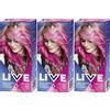 Schwarzkopf 3 x Schwarzkopf Live in Color XXL Ultra Brights Shocking Pink no 93 by Schwarzkopf