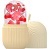 Joyeee rullo di ghiaccio facciale, Ice Roller, Eye Ice Massage Bellezza del viso Cura della pelle per Restringe i pori, antirughe, riduce il gonfiore, migliora l'elasticità della pelle, Giallo