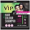 VIP 5 in 1 naturale capelli colore nero Shampoo 40gm (6 buste)
