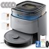 Lefant M3 Robot Aspirapolvere Lavapavimenti con Mappatura, Aspirazione 12000Pa, Doppi Mop Rotanti, Laser dToF, Sensori PSD, Lavaggio Mop 45°C, Autosvuotamento 3,2L, WiFi, Alexa/App, Grigio