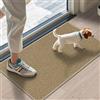 LEKEEPGO Zerbino per interni 43x75 cm, zerbino ultra sottile per interni, tappeti assorbenti e lavabili per l'ingresso, basso profilo che cattura lo sporco, tappetini per l'ingresso, beige