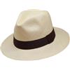 Tumia LAC - Cappello Panama Uomo e Donna, Fedora Paglia Toquilla Ecuador Fatto a Mano | Regolabile e Ripiegabile Cappello Estivo con Nastro - 55cm