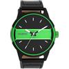 Oozoo Timepieces C11230_C11234_Parent Orologio da uomo | Orologio da polso da uomo di alta qualità | Orologio analogico da uomo, nero, verde fluo, verde fluo, bianco, cinghia
